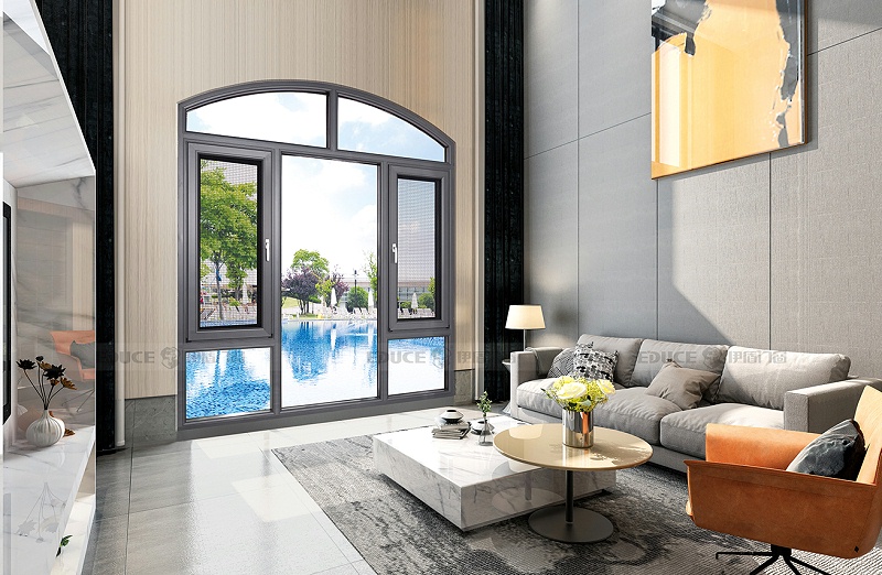 伊盾高效隔音門窗，成就你的靜謐生活空間居家生活夢想！柏林時光平開窗-110mm 灰色