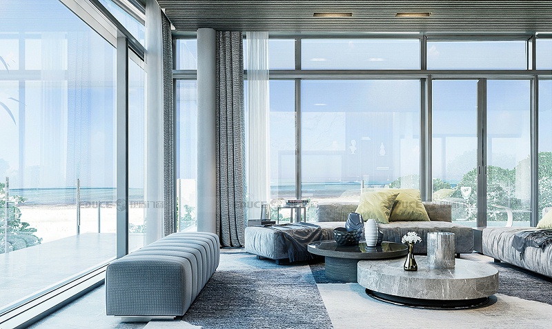 伊盾高效隔音門窗，冬暖夏涼，讓你夏日也可以享受清涼！簡愛時光平開窗-ZJ135mm 效果圖