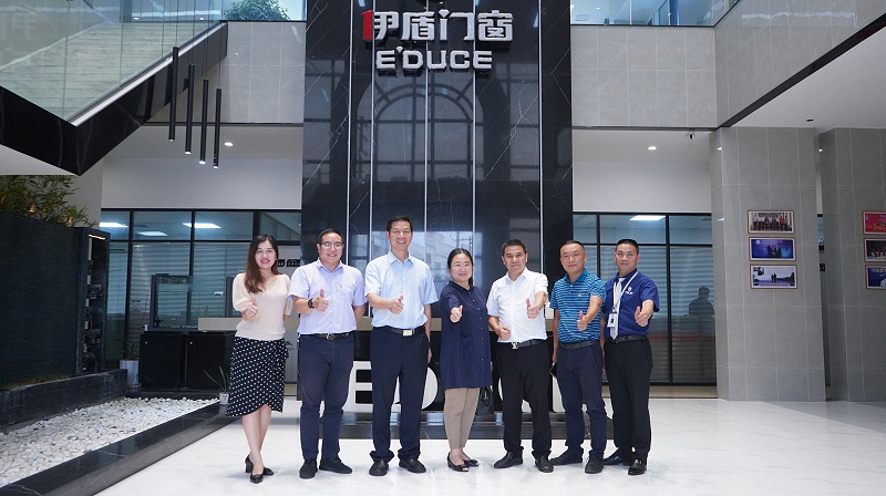 眾科聯走進伊盾門窗，就工業4.0數智化時代共謀發展進行探討交流！